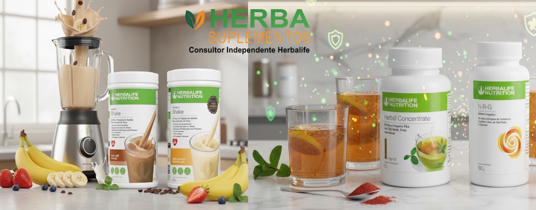 Kit Emagrecimento Herbalife Shake + Chá - Combinação poderosa para perda de peso