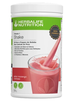 Shake Herbalife Morango Cremoso