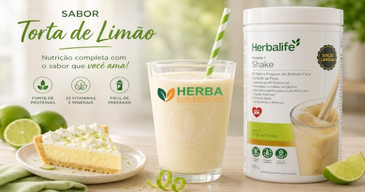 Shake Herbalife Torta de Limão