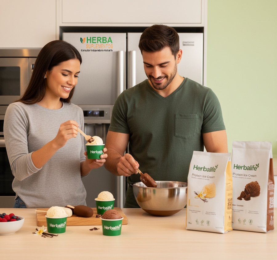 Preparando Gelato Herbalife - Modo de Preparo