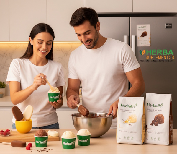 Preparando Gelato Herbalife - Modo de Preparo