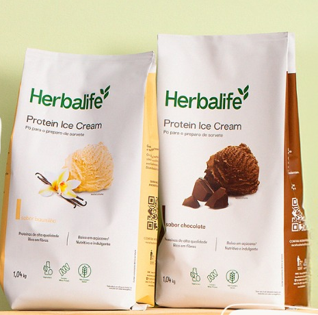 Gelato Herbalife Protein Ice Cream Sabor Chocolate
