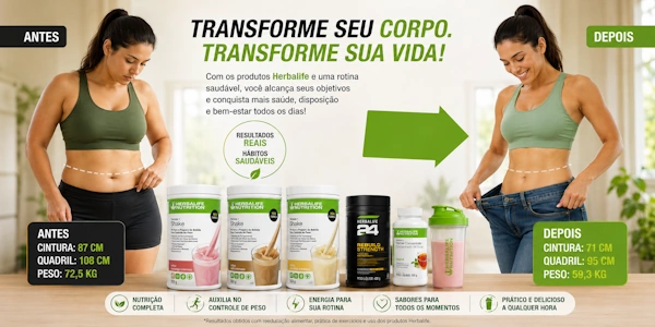 Resultados reais com produtos Herbalife