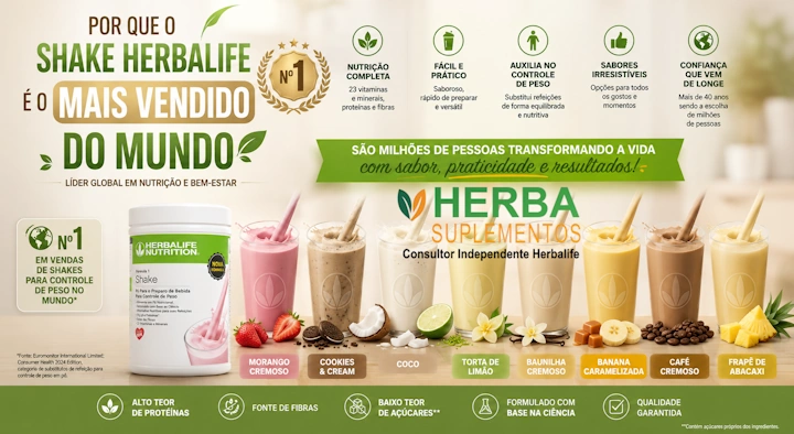 Shake Herbalife Nº 1 do Mundo