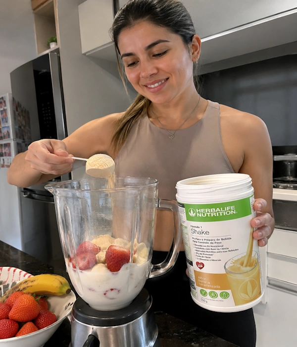 Preparo do Shake Herbalife