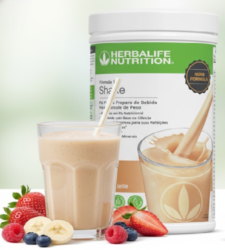 Shake de Doce de Leite com Morango